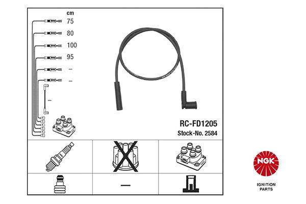 Zündleitungssatz NGK 2584 von NGK