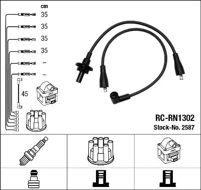 Zündleitungssatz NGK 2587 von NGK