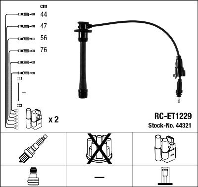 Zündleitungssatz NGK 44321 von NGK