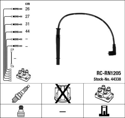 Zündleitungssatz NGK 44338 von NGK