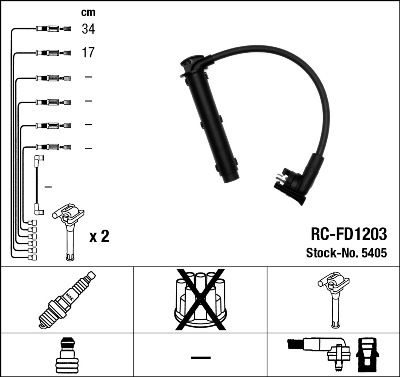 Zündleitungssatz NGK 5405 von NGK