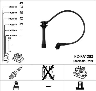 Zündleitungssatz NGK 6209 von NGK