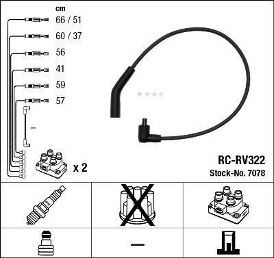 Zündleitungssatz NGK 7078 von NGK