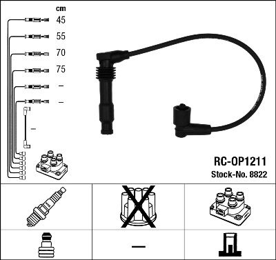 Zündleitungssatz NGK 8822 von NGK