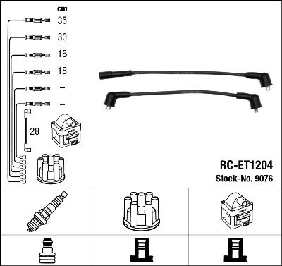 Zündleitungssatz NGK 9076 von NGK