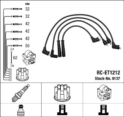 Zündleitungssatz NGK 9137 von NGK