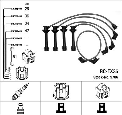 Zündleitungssatz NGK 9706 von NGK