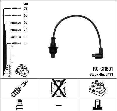 ngk spark plugs 44289 Beam HT RC CR601 Blister von NGK