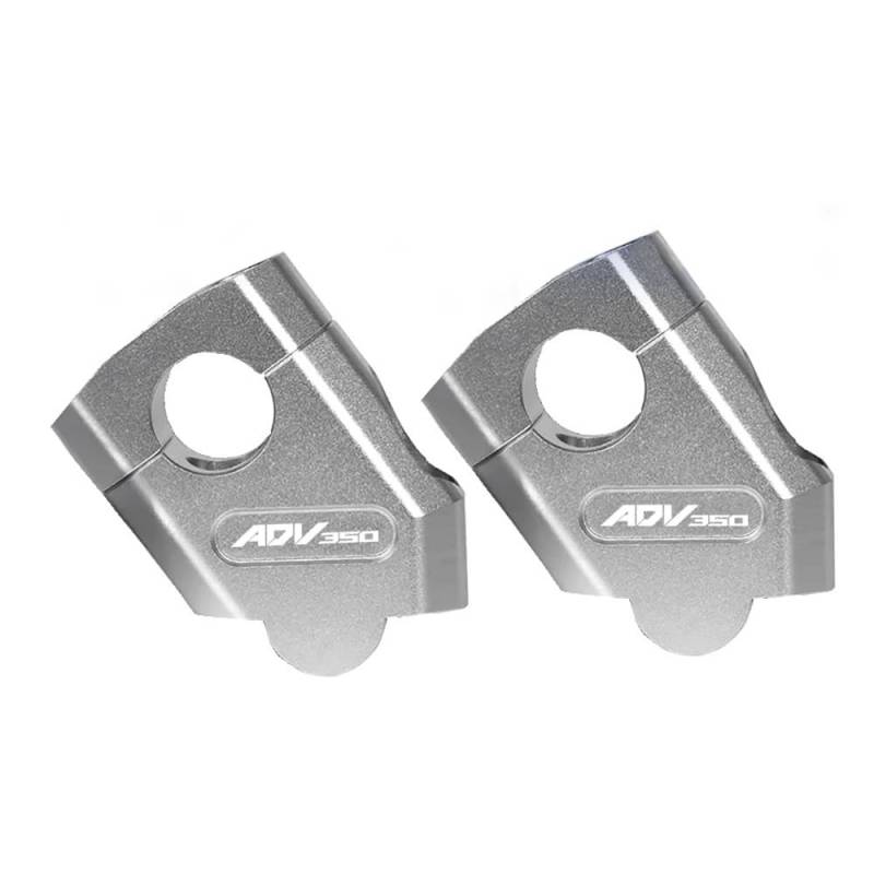 Motorrad-Lenkererhöhungen Lenker Riser Clamp Lift Verlängern Adapter Halterung Für ADV350(Silver) von NIAGEUCVC