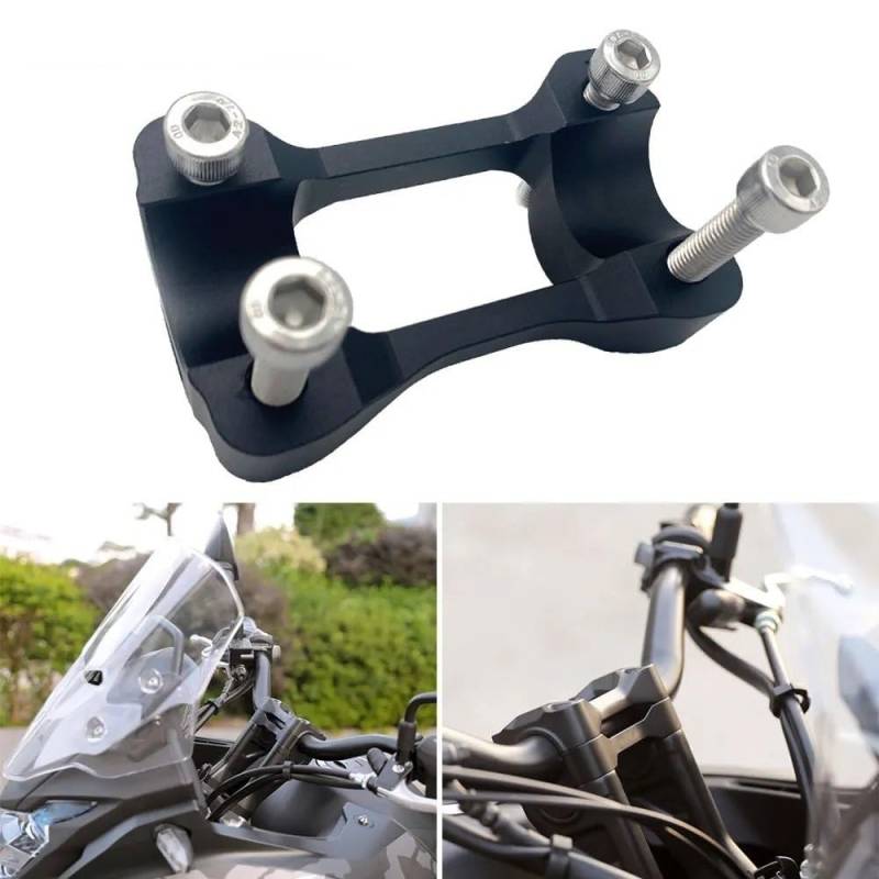 Motorrad-Lenkererhöhungen Motorrad Lenker Riser Adapter Steigt Halterung Clamp Zubehör Für CB500F CB500X 2019-2023 von NIAGEUCVC