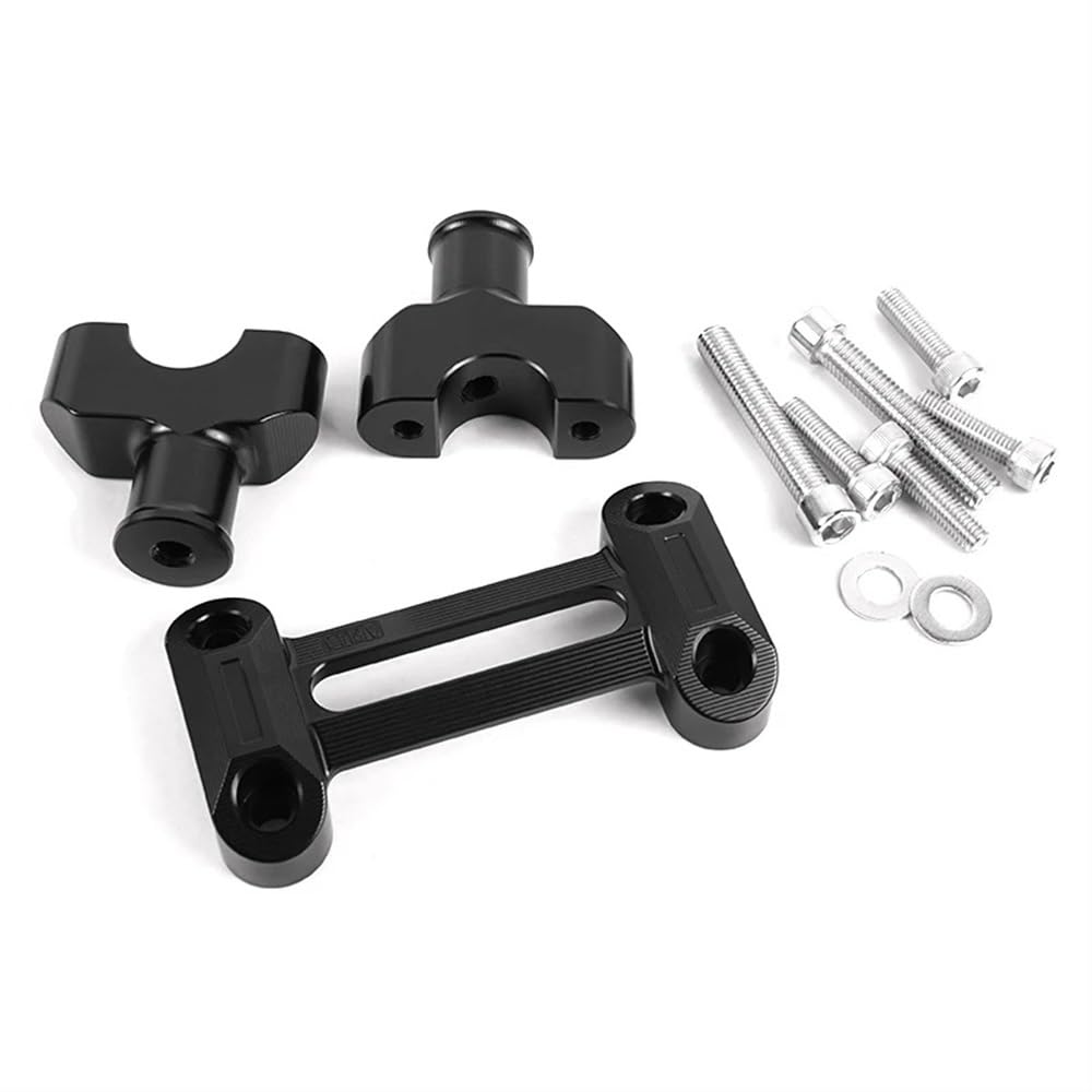 Motorrad-Lenkererhöhungen Motorrad Lenker Riser Bar Mount Griff Klemme Für Z900RS 2018-2023(Black) von NIAGEUCVC