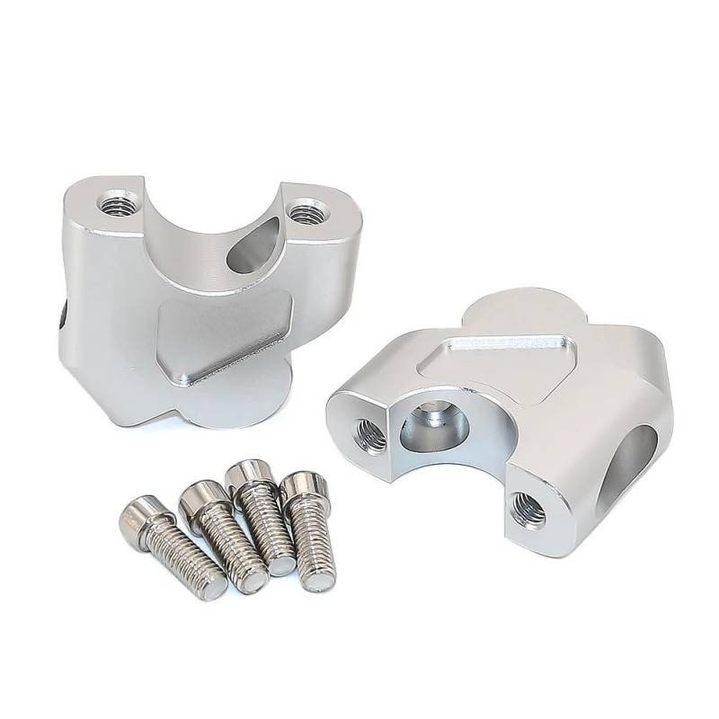 Motorrad-Lenkererhöhungen Motorrad Lenker Riser Clamp Extend Adapter Für CB400X CB400F 2021 CB500X CB500F 2019 2020 2021(Silver) von NIAGEUCVC