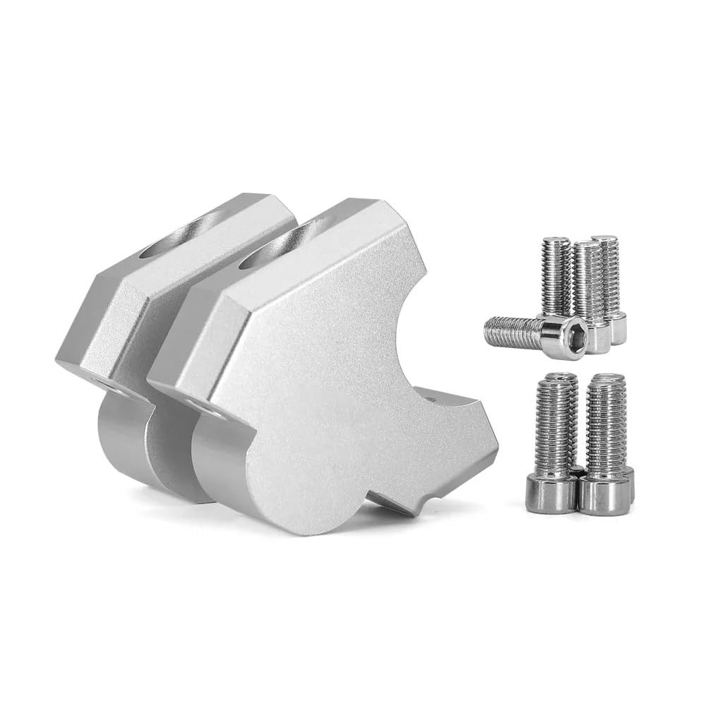 Motorrad-Lenkererhöhungen Motorrad Lenker Riser Clamp Lenker Adapter Für CRF1100L Afrika Twin Abenteuer Sport 2020-(Silver-No logo) von NIAGEUCVC