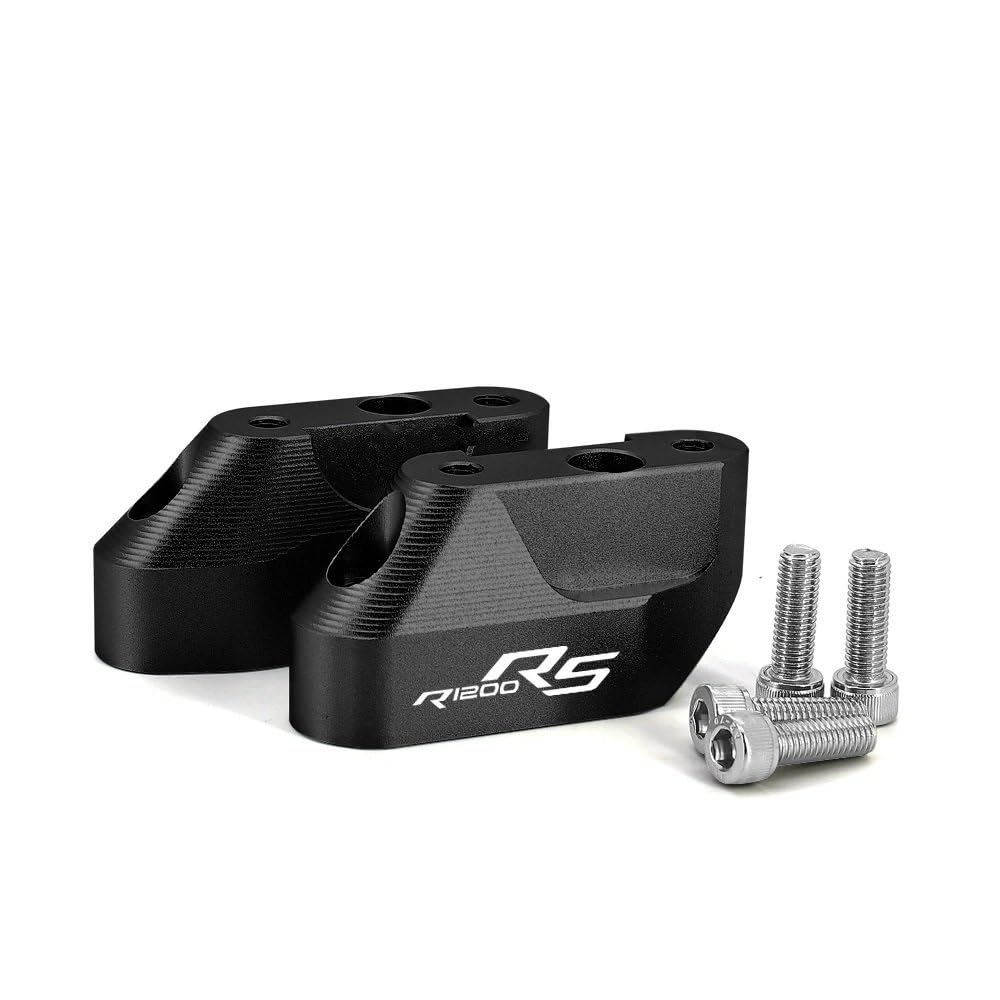 Motorrad-Lenkererhöhungen Motorrad Lenker Riser Clamp Zurück Bewegen Halterung Für R1200RS 2015-2020 R1250RS 2019-2021(Black-R1200RS) von NIAGEUCVC