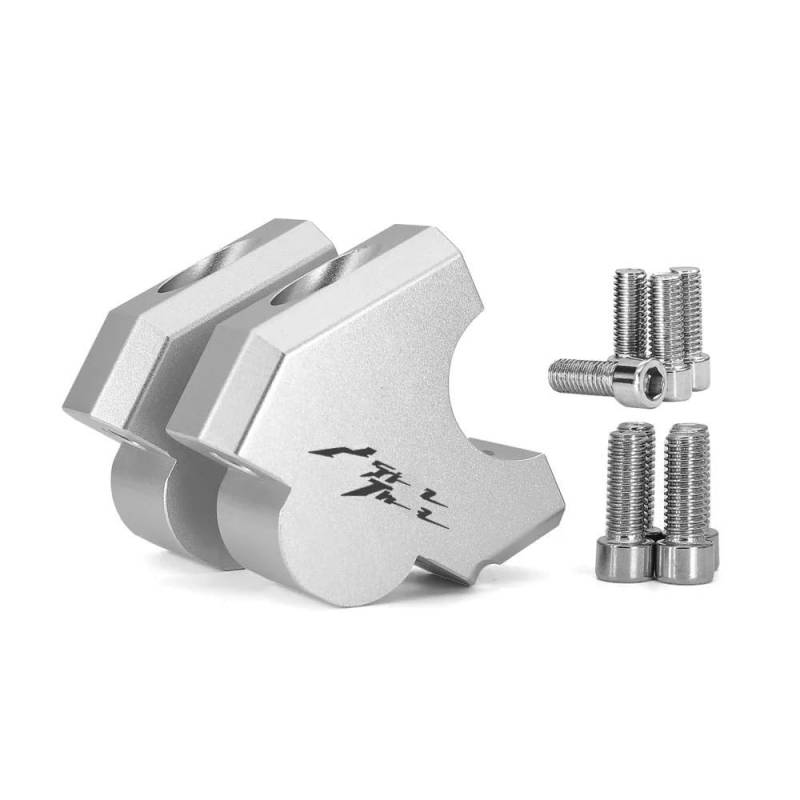 Motorrad-Lenkererhöhungen Motorrad Lenker Riser Drag Clamp Verlängern Adapter Für CRF1100L Afrika Twin Abenteuer Sport 2020-(Silver) von NIAGEUCVC