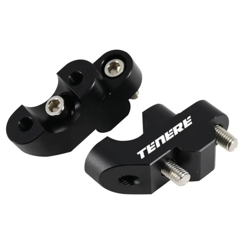 Motorrad-Lenkererhöhungen Motorrad Lenker Riser Lenker Klemme Adapter 22mm Für XT660Z Tenere(Black) von NIAGEUCVC