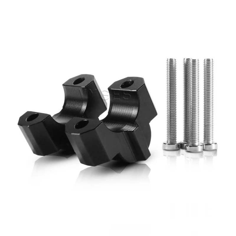 Motorrad-Lenkererhöhungen Motorrad Zubehör Lenker Riser Drag Clamp Verlängern Adapter Für S1000R 2021- M1000R 2023-(Black) von NIAGEUCVC