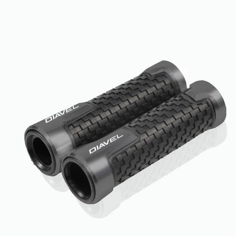 NIAGEUCVC Motorrad 7/8" 22mm Lenkergriffe Für D&UCATI Diavel Carbon XDiavel/S Motorrad Zubehör 7/8''22mm Lenker Grip CNC Anti-Skid Griff Bar Motorrad Griffe Ende(Black) von NIAGEUCVC