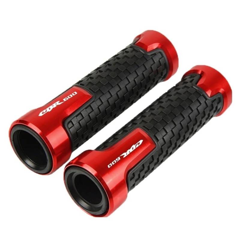 NIAGEUCVC Motorrad 7/8" 22mm Lenkergriffe Für H&ONDA CBR 600 F2 F3 F4 F4i 1991-2007 Motorrad 7/8'' 22mm Griff Bar Roller Griff Griffe Lenker Grip(Red) von NIAGEUCVC