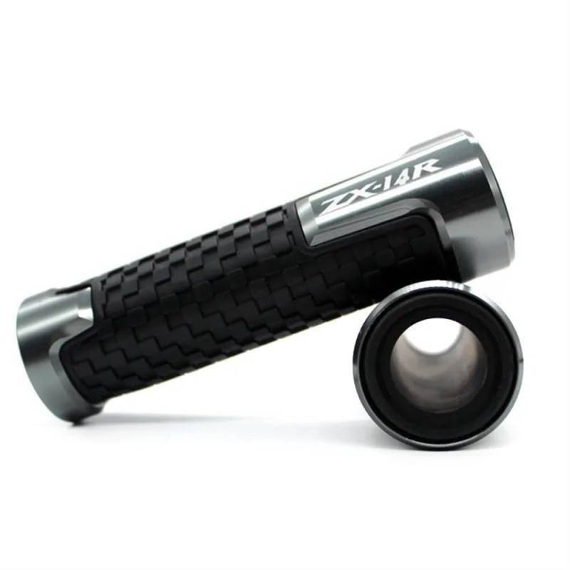 NIAGEUCVC Motorrad 7/8" 22mm Lenkergriffe Motorrad-Handgriffe Aus Aluminium-Gummi-Gel-Griff Für KA&WA&SAKI Ninja ZX-14R ZX1400(Titanium) von NIAGEUCVC