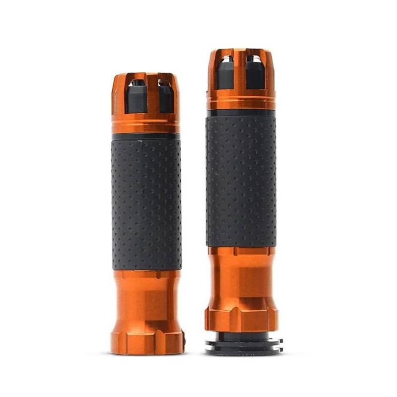 NIAGEUCVC Motorrad 7/8" 22mm Lenkergriffe Universal Motorrad Lenker Grip Rotary Für Y&AMAHA Für H&ONDA Für KA&WA&SAKI Für B&MW Für Suzuki(Orange) von NIAGEUCVC