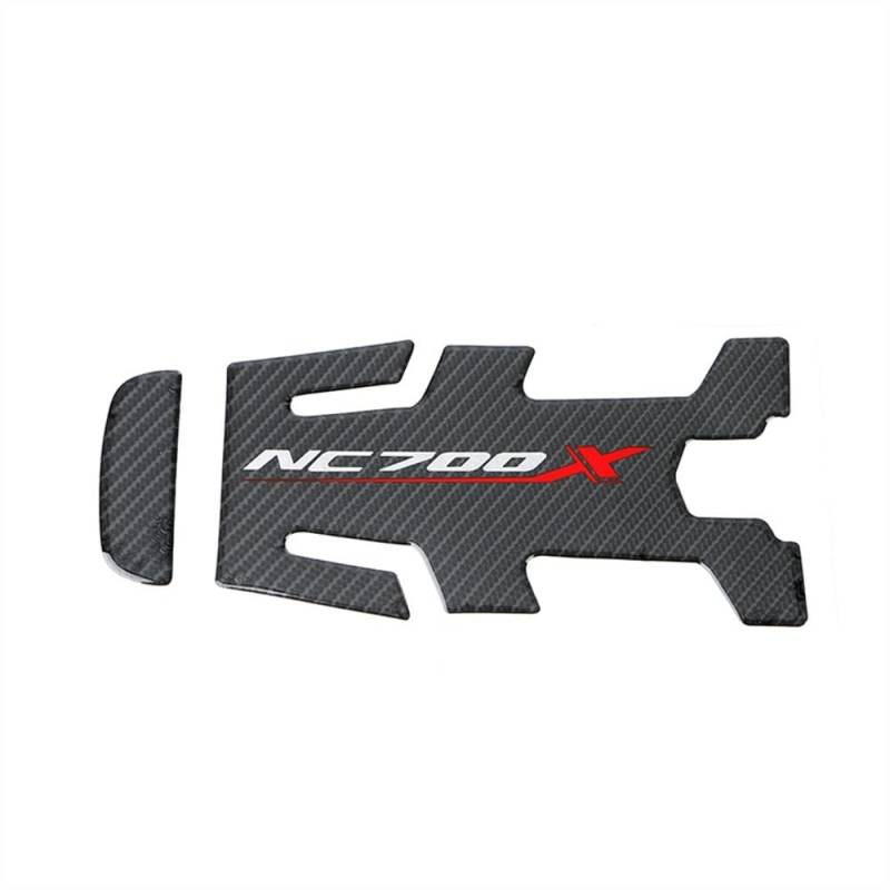 NIAGEUCVC Motorrad-Tankmatte Für H&ONDA NC700X NC750X NC 700 750 X Carbon Faser Tank Pad Aufkleber Aufkleber Protector Tankpad Motorrad Dekoration(NC700X) von NIAGEUCVC