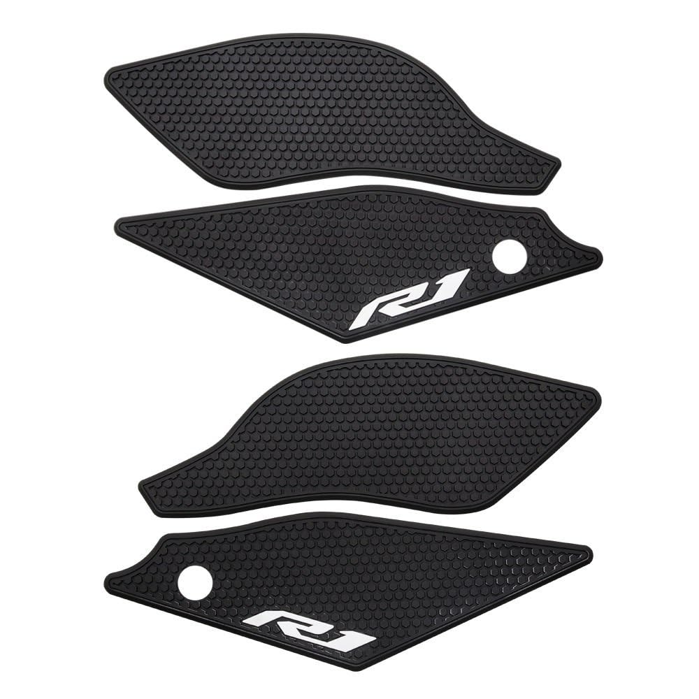 NIAGEUCVC Motorrad-Tankmatte Motorrad Zubehör Seite Kraftstoff Tank Pads Schutz Aufkleber Knie Grip Traktion Pad Für Y&AMAHA YZF R1 R1M YZFR1 2020-2021 von NIAGEUCVC