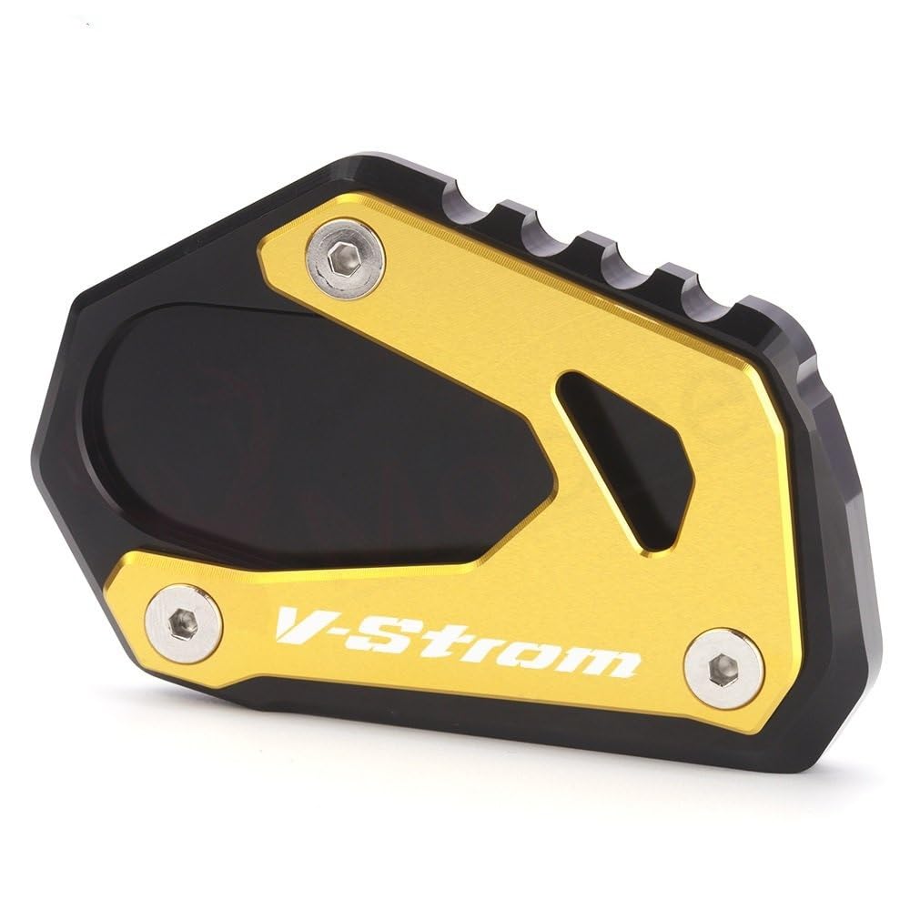 NIAGEUCVC Motorradständerpolster Für Suzuki V-Strom 1000 V-Strom 1000/XT DL1000 DL 1000 2014-2021 Motorrad Kickstand Fuß Seite Stehen Verlängerung Pad Unterstützung Platte(V-Strom Logo-5) von NIAGEUCVC