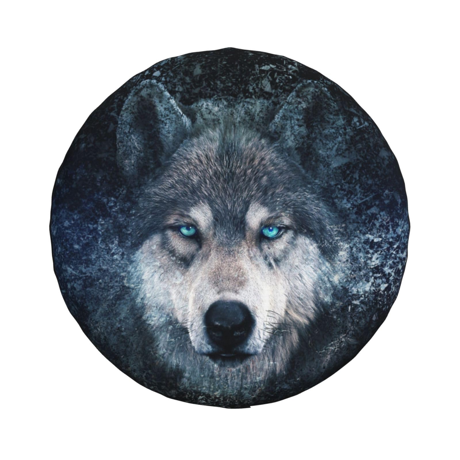 Reserveradabdeckung Galaxy Wolf Head Print Wasserdicht Staubdicht Radabdeckungen Reifentasche 14 Zoll von NIBABAEU