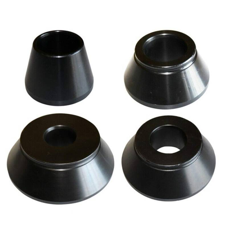 NICCOO 1# 2# 3# 4# Wheel Balancer Cone Kit, 62-137mm Wuchtkonus, 45 Kohlenstoffstahl Zentrierkonus Konus für 40mm Welle Auswuchtmaschine Reifenausgleicher Reifenwuchtmaschine (Schwarz) von NICCOO