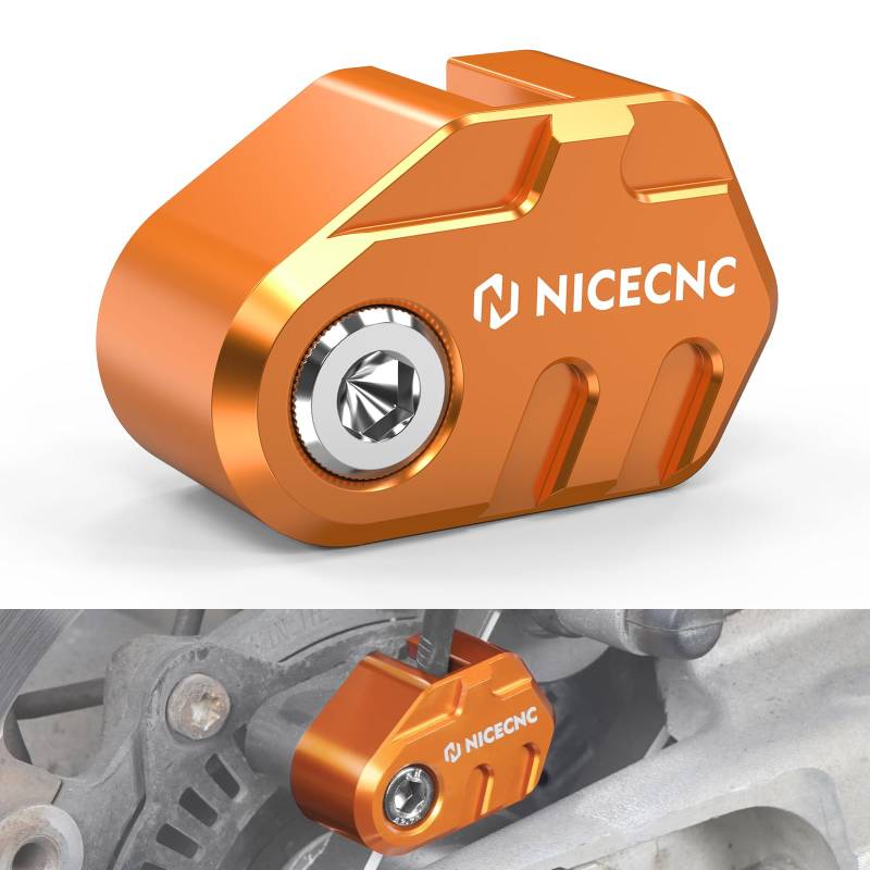 NICECNC Hintere ABS-Kabelschutzabdeckung, kompatibel mit Husqvarna 701 Supermoto 2024, kompatibel mit Husqvarna 701 Enduro 2024, Aluminiumlegierung, siehe Zubehör, Orange von NICECNC