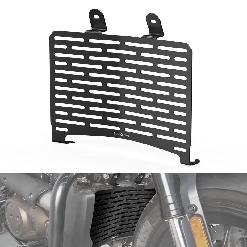 NICECNC Kühlerschutzgitter Kühlerschild Kühlerschutz Kompatibel mit Harley-Davidson Sportster S RH1250S 2021-2024 Schwarz von NICECNC