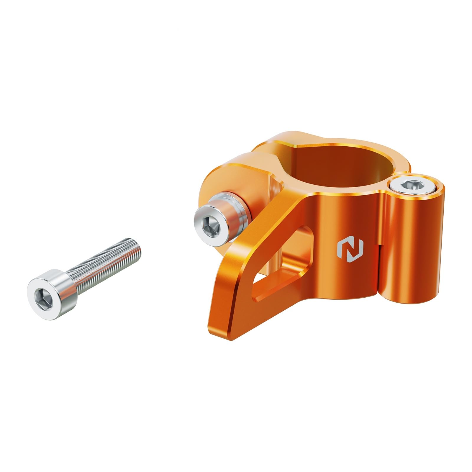 NICECNC Motorrad Kickstand Tip Fat Foot Kompatibel mit Husqvarna 701 Enduro 2024, Eloxierung, Orange von NICECNC