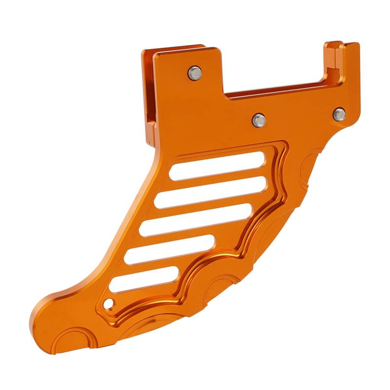 NICECNC Orange Bremsscheibenschutz hinten Compatible with EXC XC XCW XCF XCFW EXCF SX SXF 125 200 250 300 350 400 450 500 505 530 2004-2022,See Fitment von NICECNC