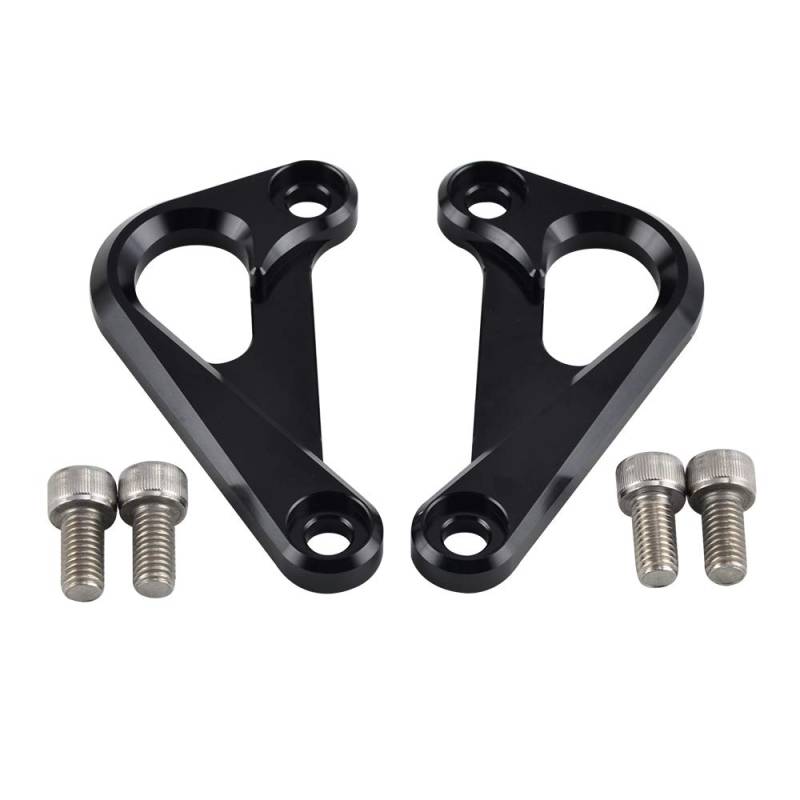 NICECNC Schwarz Links Rechts Hinten Subframe Racing Haken Spannhaken Compatible with BMW S1000RR 2010-2018, S1000R 2014 2015 2016 2017 2018 von NICECNC