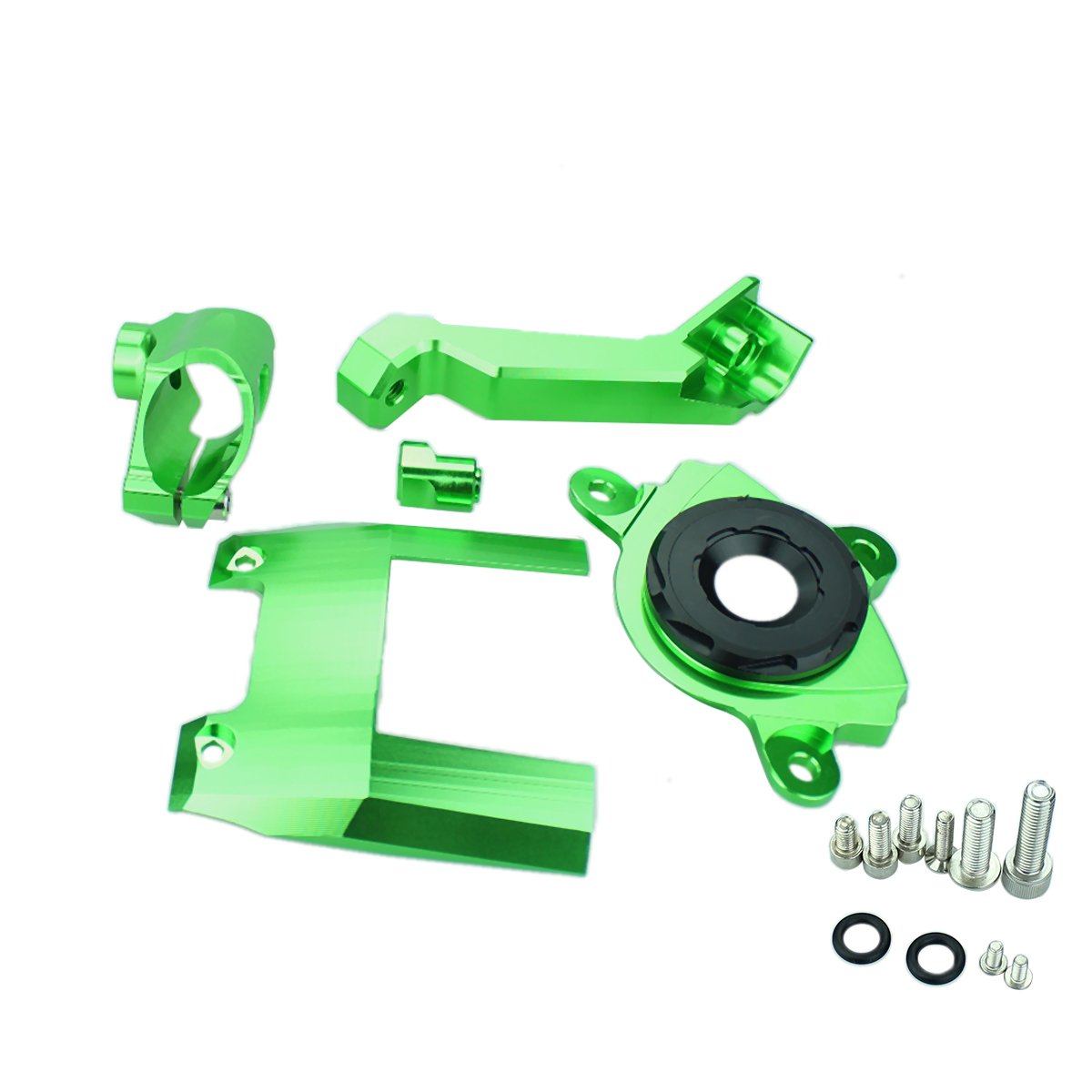 CNC Halterung Halterung Support Kit für Z1000 2016 2017 2018 2019 Motorrad Lenkungsdämpfer Stabilisator Grün von NICEDOLL