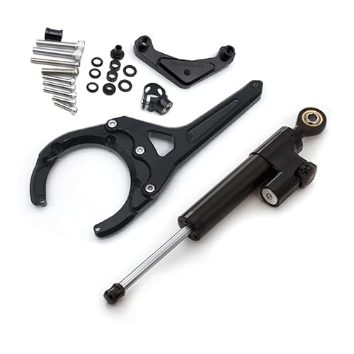 Für GSXS GSX-S 1000/F GSXS1000 GSX-S1000F 2016-2021 2022 2023 CNC Motorrad Lenkungsdämpfer Stabilisator Puffer Control Bar mit Montagehalterung Support Kit von NICEDOLL