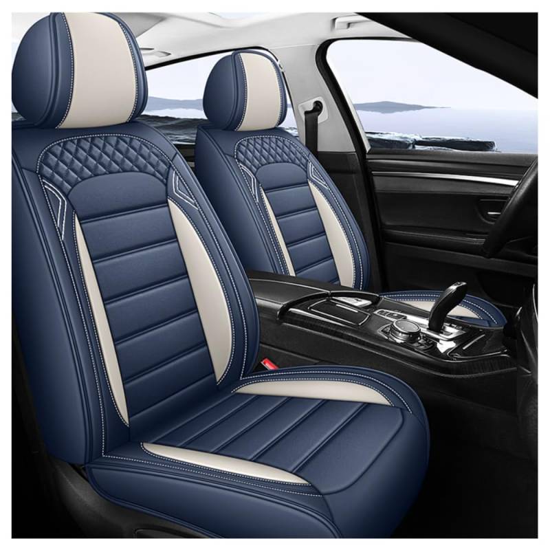 NICONC Autositzbezüge für Audi SQ2 / SQ5 / SQ5 8R / SQ5 8R Plus / SQ7 4M / TT 8J Coupe Roadster/TT 8N Coupe Roadster Universal Autositzbezug Fünfteiliges Set_Blau von NICONC