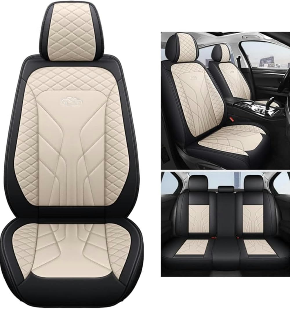 NICONC Autositzbezüge für Benz B-Klasse B180 W246 B200 W246 B220 W246 B200 W242 B250 W246 Universal Autositzbezug 5-teiliges Set, Beige von NICONC