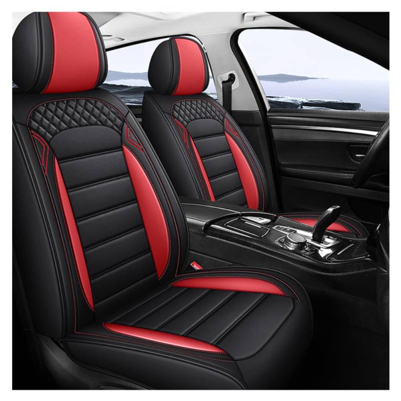 NICONC Autositzbezüge für Benz C-Klasse C250 W205 Sport C250 C204 Sport C250 C204 Sport Universal Autositzbezug Fünfteiliges Set_Rot von NICONC