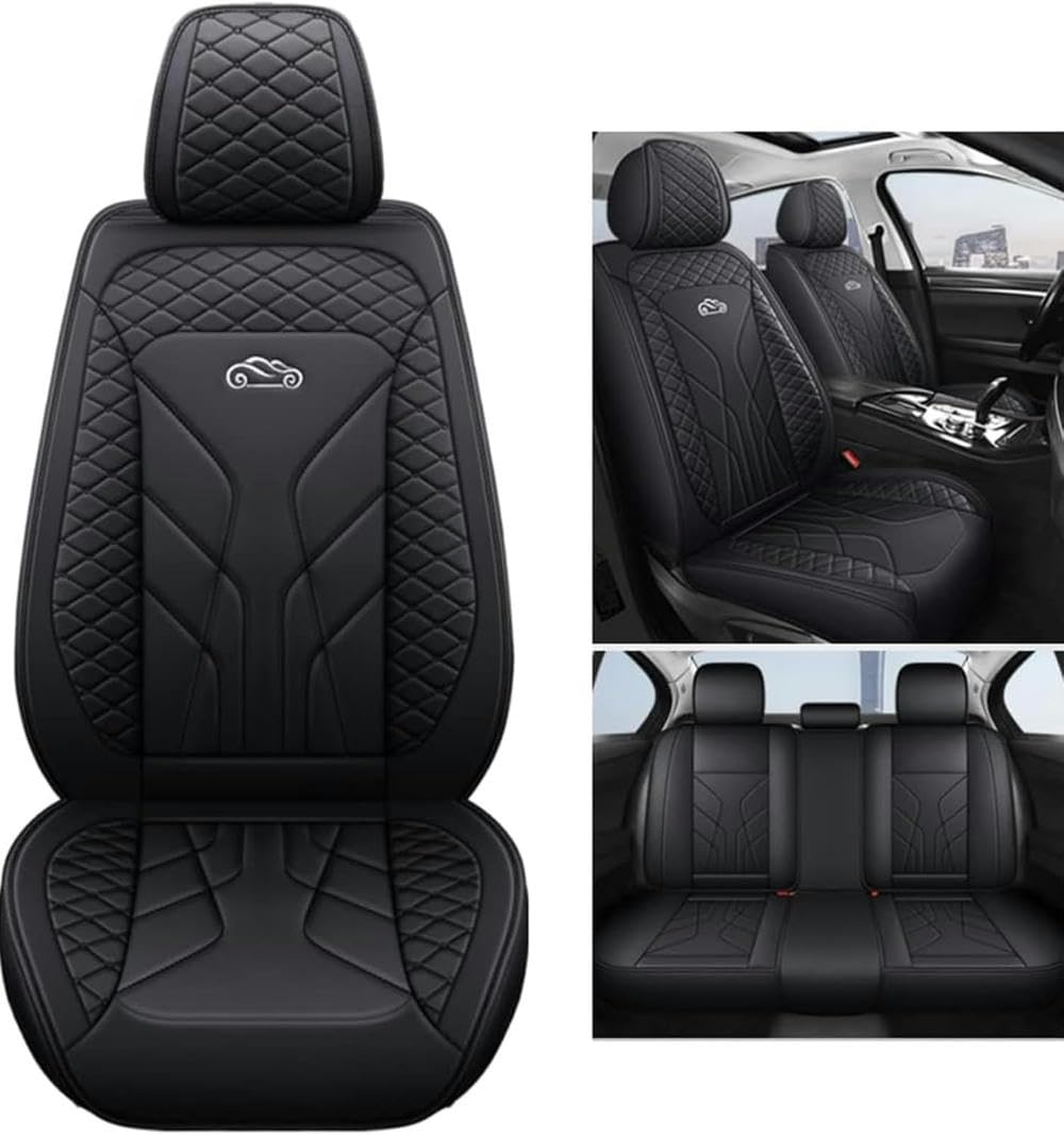 NICONC Autositzbezüge für Mazda Cx-3 S Cx-3 Cx-5 2 Cx5 Cx-7 Cx-30 MX-5 2 3 5 6 3 S Universal Autositzbezug 5-teiliges Set, Schwarz von NICONC