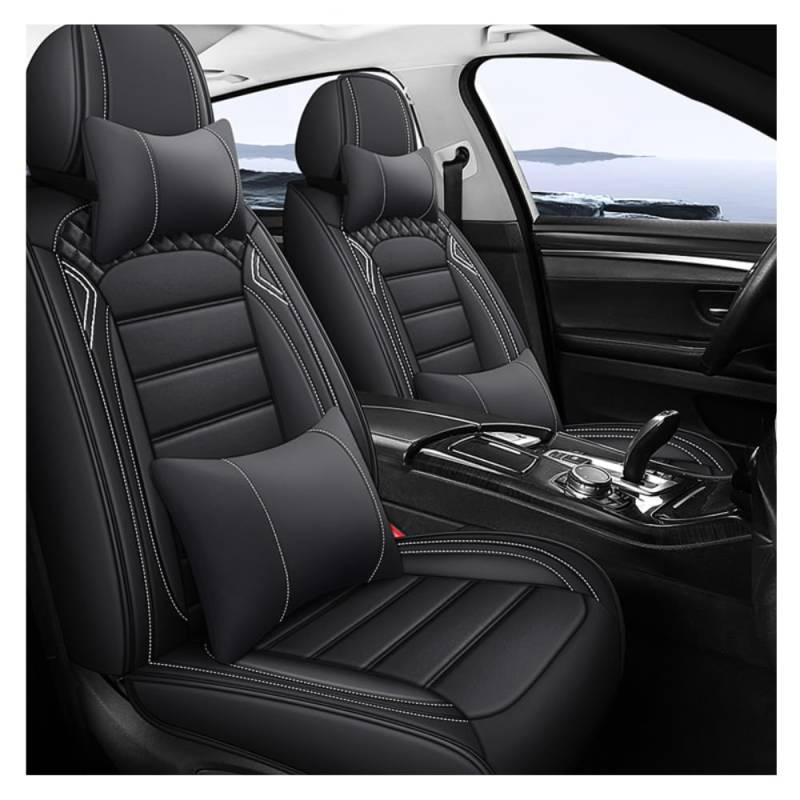 NICONC Autositzbezüge für Mercedes Classe Olk/Classe E/Classe G/Classe G/Classe S/Viano Universal Autositzbezug Fünfteiliges Set_Schwarz von NICONC