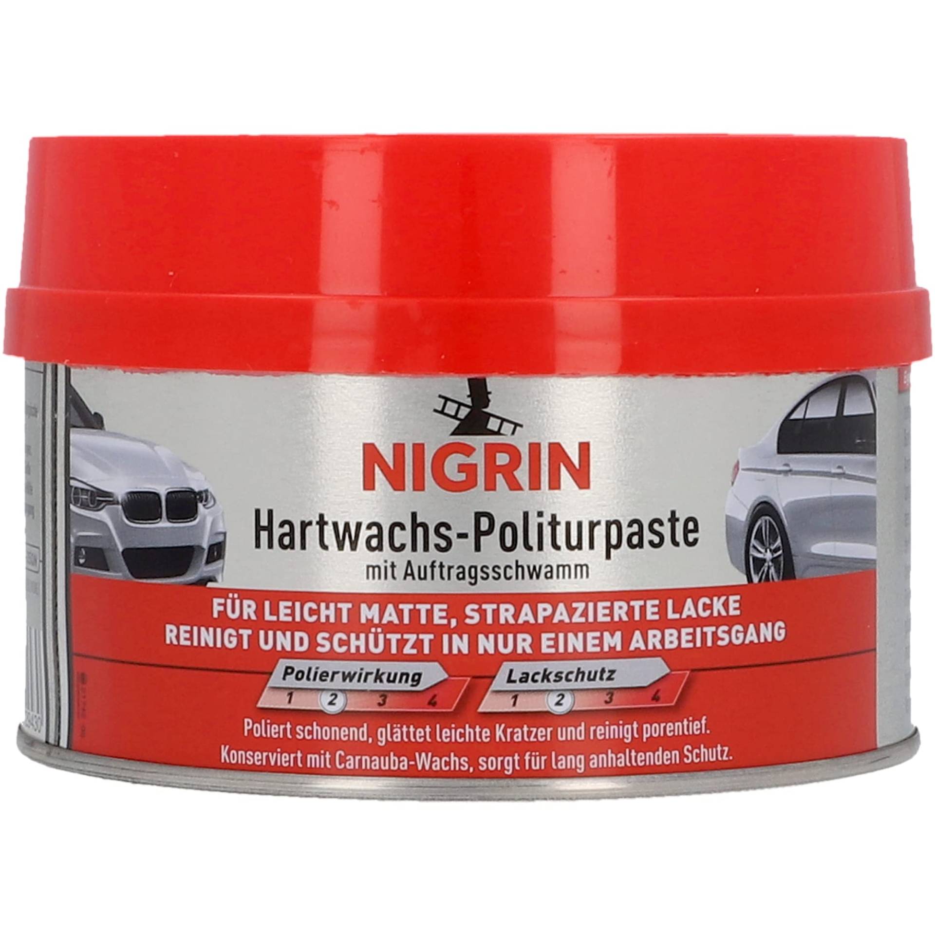 NIGRIN Hartwachs- Politurpaste, reinigt, glättet und konserviert, mit hochwertigem Carnaubawachs, 250 ml von NIGRIN