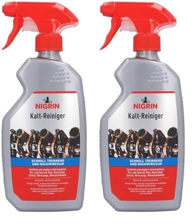 NIGRIN Kaltreiniger, Pumpzerstäuber, schnell trennend und hochwirksam, 500 ml (Packung mit 2) von NIGRIN