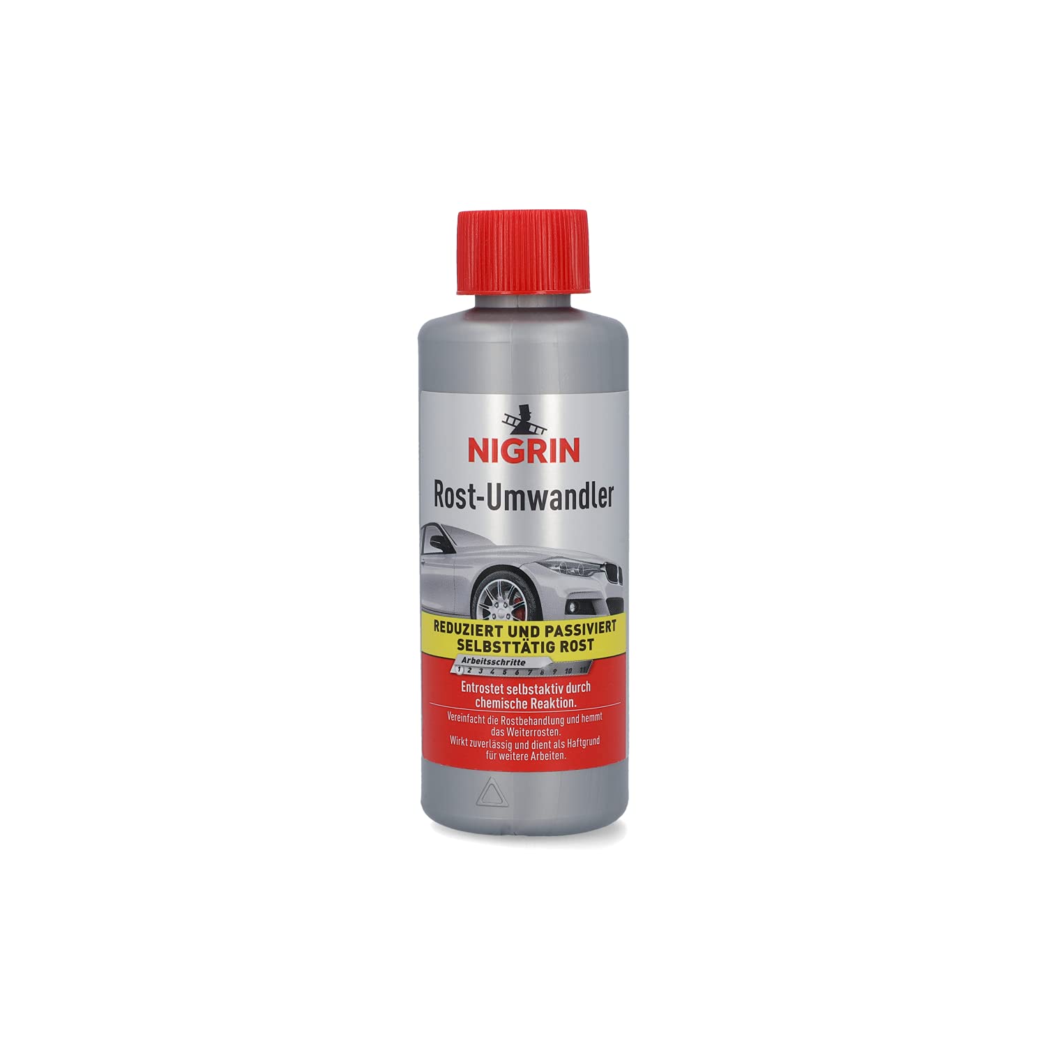 NIGRIN Rostumwandler, 200 ml, rostlösend, Rostentferner, hemmt das Weiterrosten, entrostet selbstaktiv, schwarz von NIGRIN