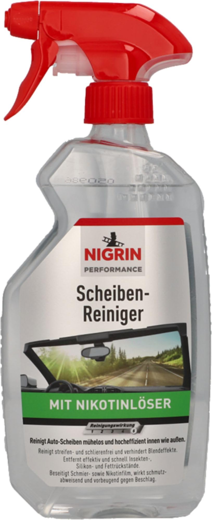 NIGRIN Scheibenreiniger, reinigt mühelos und effizient, reduziert Blendeffekte und Lichtreflektion, 500ml von NIGRIN