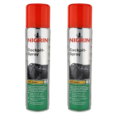 Nigrin 2x 400ml Cockpit-Spray Vanille [Hersteller-Nr. 74062] von NIGRIN