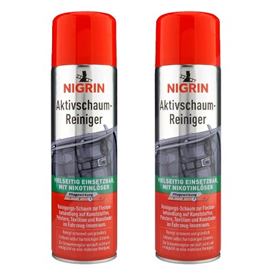 Nigrin 2x 500ml Aktivschaum-Reiniger [Hersteller-Nr. 74188] von NIGRIN