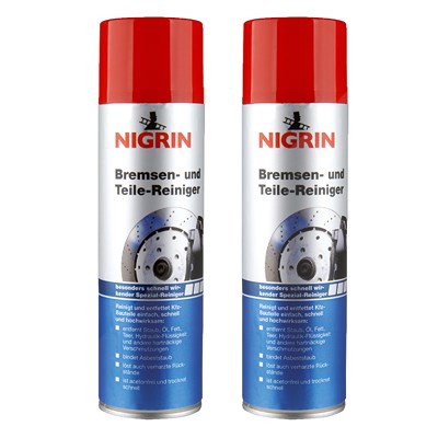 Nigrin 2x 500ml Bremsen- und Teile-Reiniger [Hersteller-Nr. 74057] von NIGRIN
