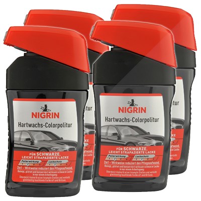 Nigrin 4x 300ml Hartwachs-Colorpolitur schwarz [Hersteller-Nr. 72944] von NIGRIN